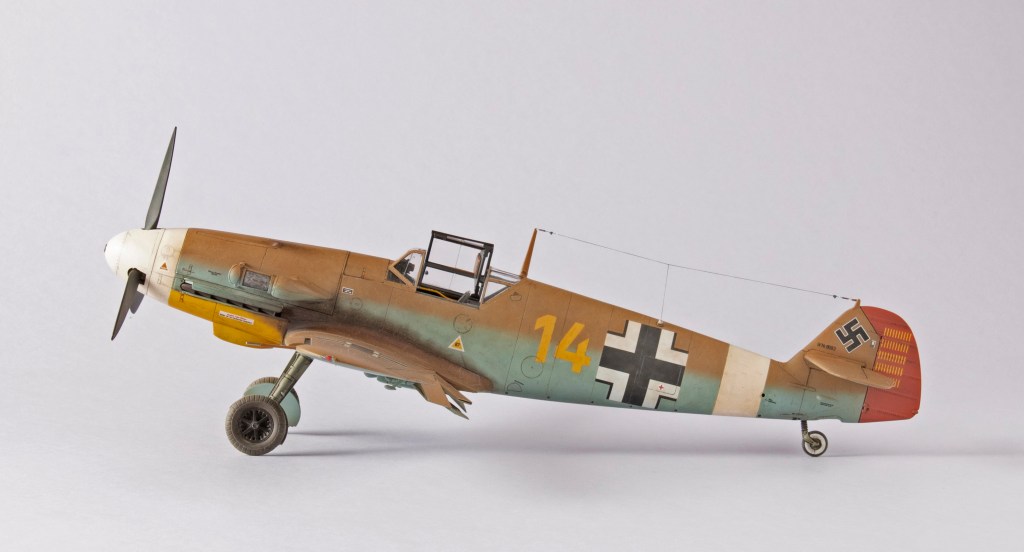 Hasegawa 1/32 Messerschmitt Bf109F-4 Trop, 3./JG 27 W.Nr.8693/Yellow 14, Lt. Hans-Joachim Marseille, North Africa,&nbsp;1942