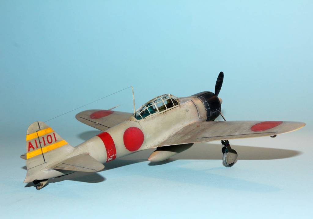Tamiya 1/48 Mitsubishi A6M2 Zero, Lt. Com. Shigeru Itaya, Akagi aircraft carrier group, Hawaii,&nbsp;1941